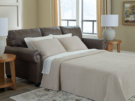 Mega Furniture - Ashley Furniture - Roxmere Living Room - Queen Sofa Sleeper / Umber - 5550339