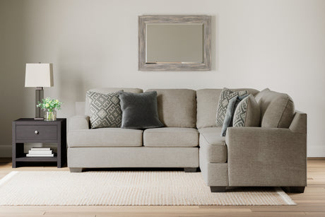 Mega Furniture - Ashley Furniture - Bovarian Sectional - LAF 4-Piece Sectional / Stone - 56103S6