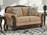 Mega Furniture - Ashley Furniture - Chelsworth Living Room - Loveseat / Golden - PC5790535
