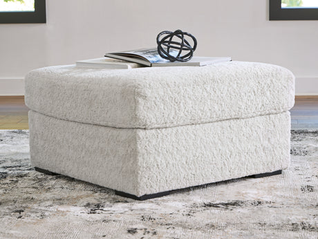 Mega Furniture - Ashley Furniture - Cuddle Plush Living Room - Oversized Accent Ottoman / Arctic - PC5910608