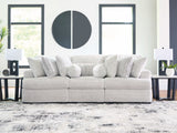 Mega Furniture - Ashley Furniture - Cuddle Plush Sectional - RAF 3-Piece Sectional / Arctic - PC59106S5