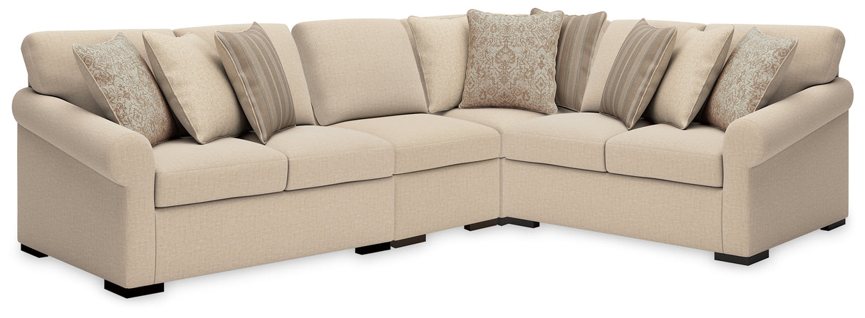 Mega Furniture - Ashley Furniture - LadyMae 4-Piece Sectional - 4-Piece Sectional - 59404S9