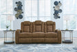 Mega Furniture - Ashley Furniture - Wolfridge Living Room - PWR REC Sofa with ADJ Headrest / Brindle - 6070315