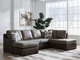 Mega Furniture - Ashley Furniture - Castille Way Sectional - LAF 2-Piece Sectional with Chaise / Fossil - PC62703S2