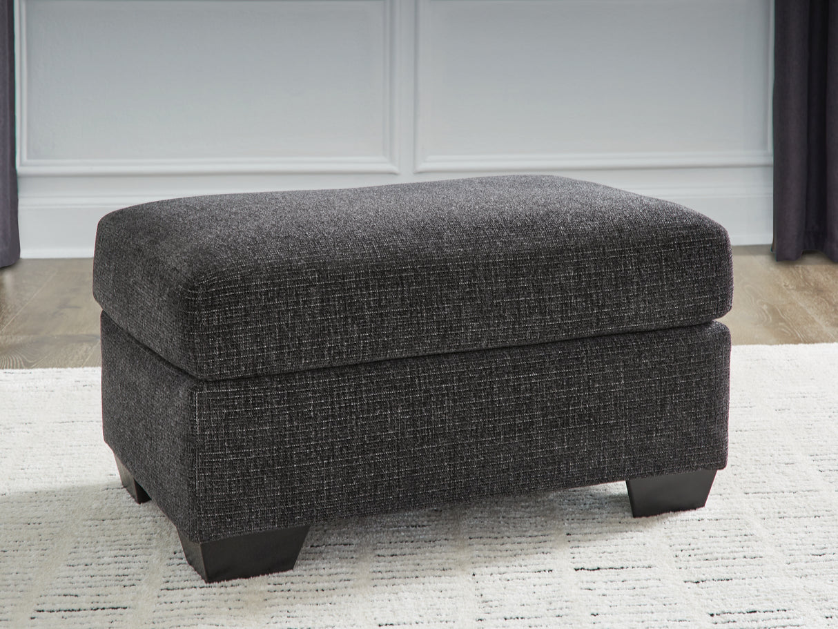 Mega Furniture - Ashley Furniture - Loreo Living Room - Ottoman / Ebony - 6310114
