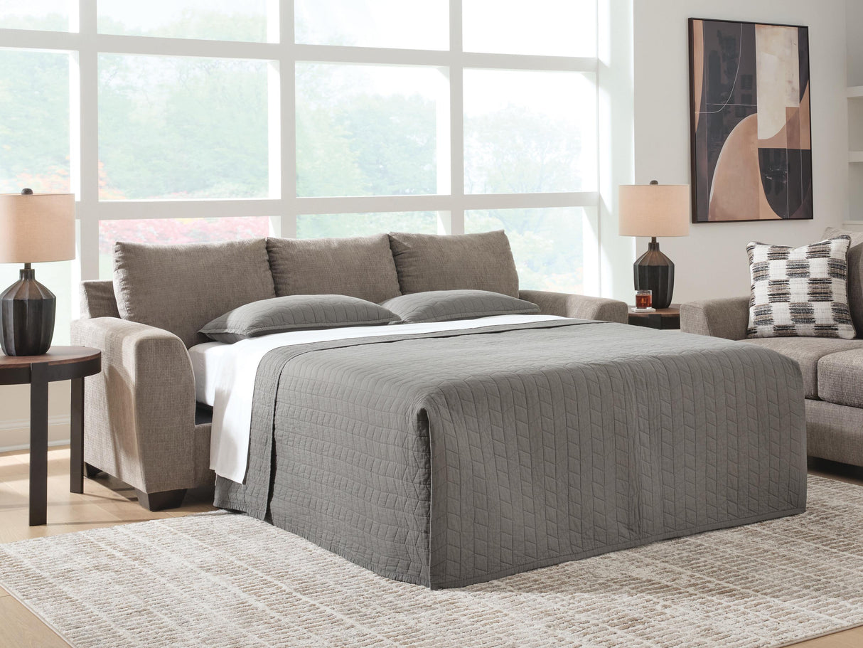 Mega Furniture - Ashley Furniture - Loreo Living Room - Queen Sofa Sleeper / Truffle - 6310239