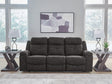 Mega Furniture - Ashley Furniture - Brysonview Living Room - Reclining Sofa / Charcoal - 6360588
