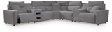 Mega Furniture - Ashley Furniture - Modmax II 7-Piece Power Reclining Sectional with Audio Consoles - 7-Piece Power Reclining Sectional with Audio Consoles - 65906S48