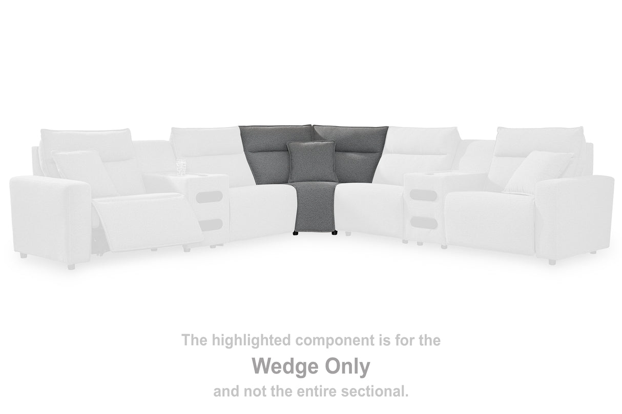Mega Furniture - Ashley Furniture - ModMax II Sectional - Wedge / Salt and Pepper - 6590677