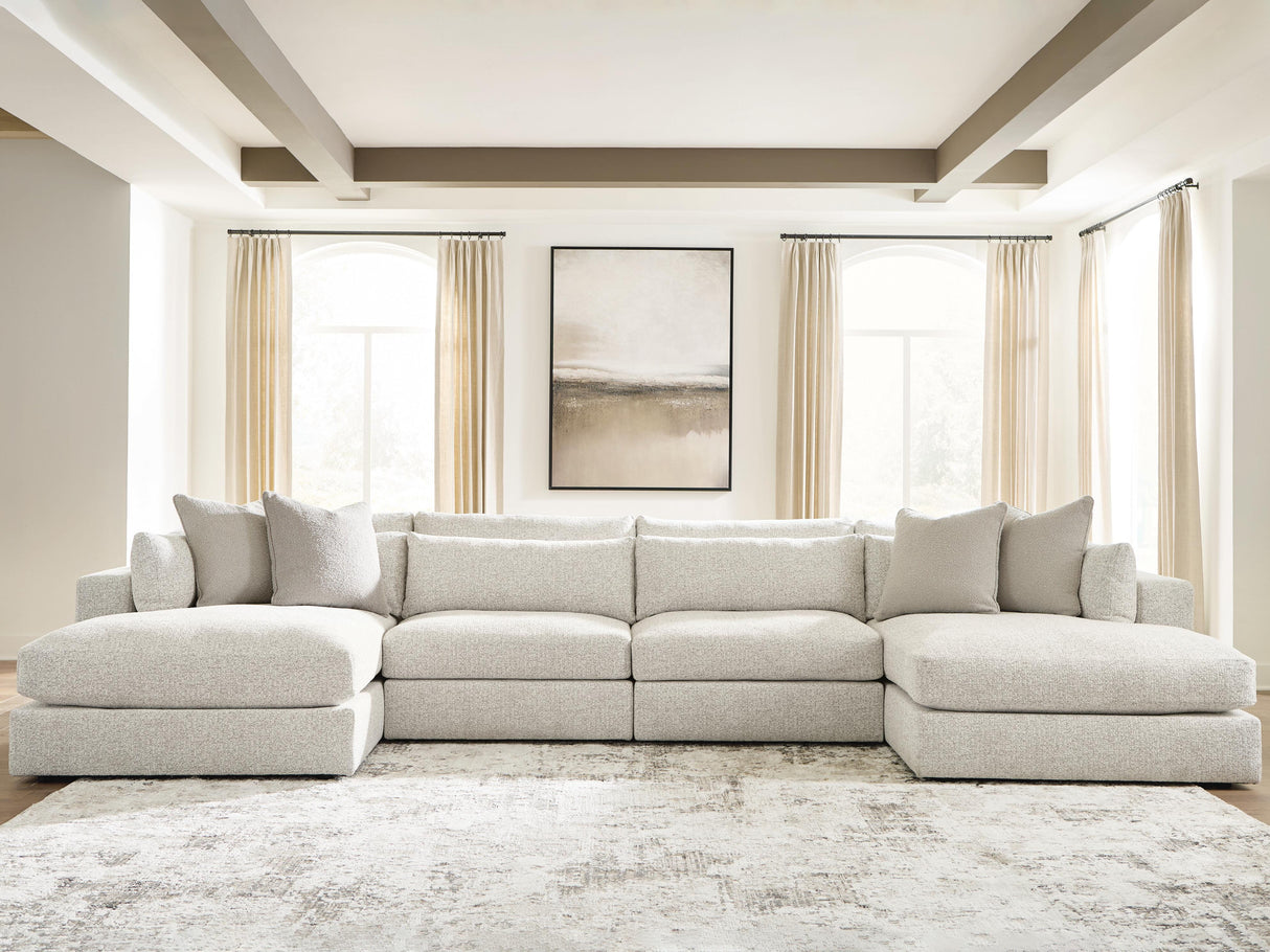 Mega Furniture - Ashley Furniture - Ashbourne Estate Sectional - RAF 4-Piece Double Chaise Sectional - PC66004S9
