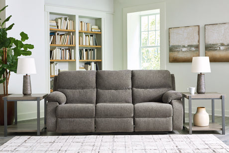 Mega Furniture - Ashley Furniture - Scranto Living Room - Reclining Sofa / Brindle - 6650288