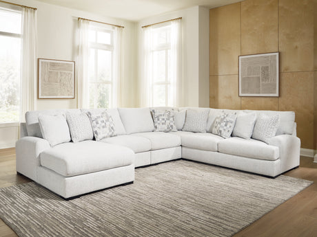Mega Furniture - Ashley Furniture - Misty-Lakes 5-Piece Sectional with Chaise - 5-Piece Sectional with Chaise - PC66906S12