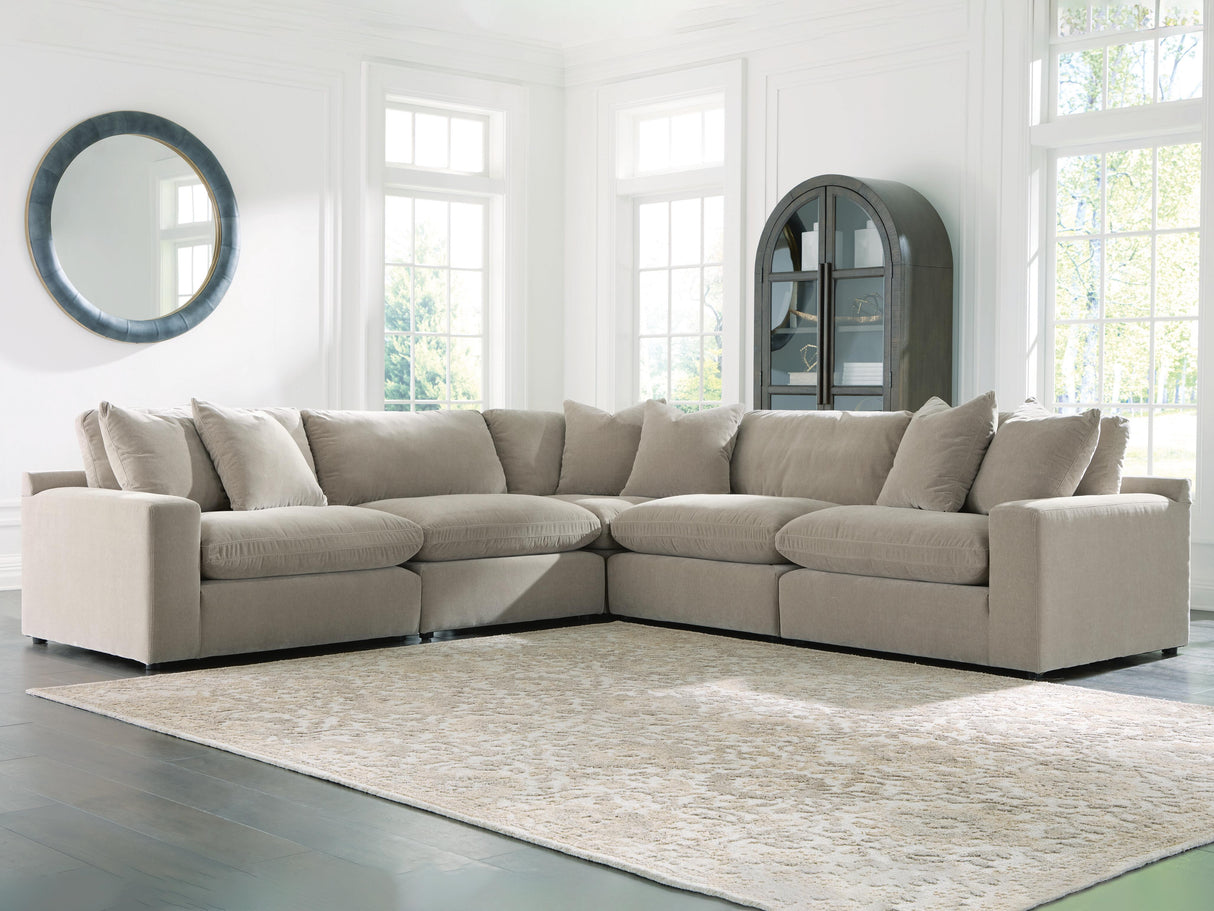 Mega Furniture - Ashley Furniture - Maxton Heights Sectional - RAF 5-Piece Sectional / Pebble - 67808S4