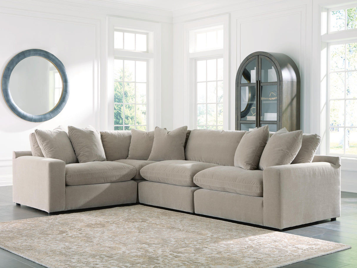 Mega Furniture - Ashley Furniture - Maxton Heights Sectional - RAF 4-Piece Sectional / Pebble - 67808S3