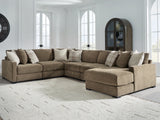 Mega Furniture - Ashley Furniture - Camellia-Court Sectional - RAF 6-Piece Sectional with Chaise / Coffee - 68207S15