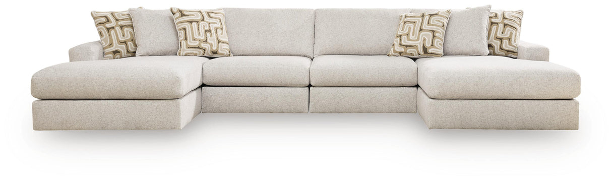 Kestrie 4-Piece Double Chaise Sectional