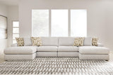 Mega Furniture - Ashley Furniture - Kestrie 4-Piece Double Chaise Sectional - 4-Piece Double Chaise Sectional - PC68706S9