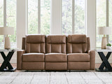 Mega Furniture - Ashley Furniture - Mackmenville Living Room - Reclining Sofa / Caramel - 7471488