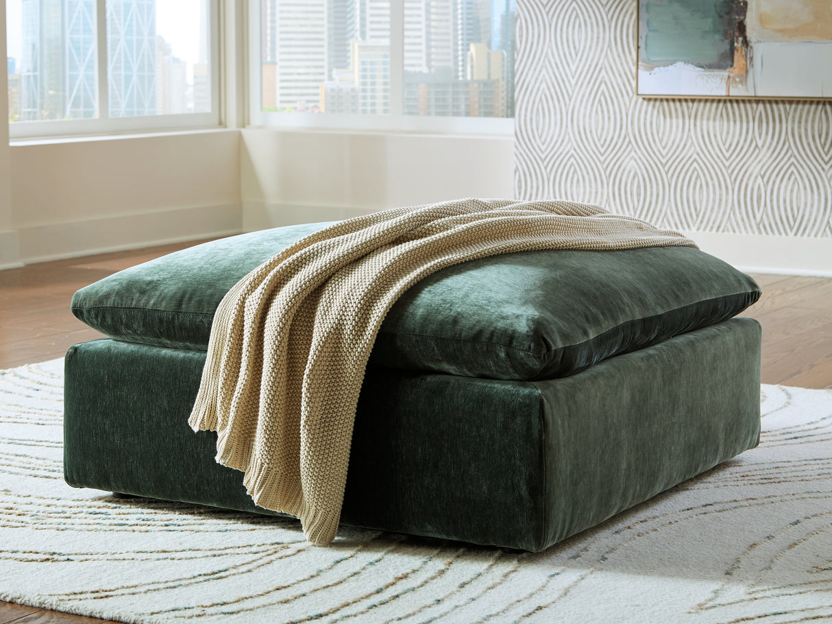 Mega Furniture - Ashley Furniture - Carriage View Living Room - Oversized Accent Ottoman / Jade - 7800108