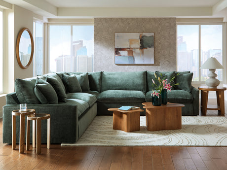 Mega Furniture - Ashley Furniture - Carriage View Sectional - LAF 3-Piece Sectional / Jade - 78001S1