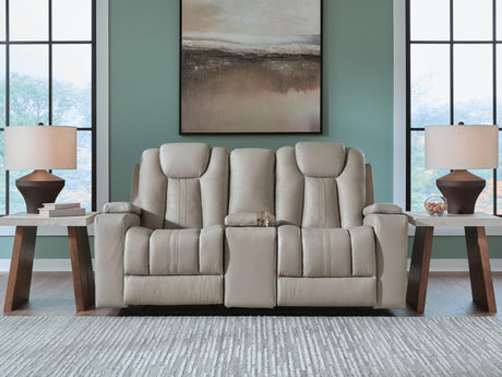 Mega Furniture - Ashley Furniture - Elevate Edges Living Room - Glider REC Loveseat w/Console - PC8330543