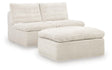Mega Furniture - Ashley Furniture - Fannin Sectional - 2 Armless Chairs w/Otto (3/CN) - PC8430431