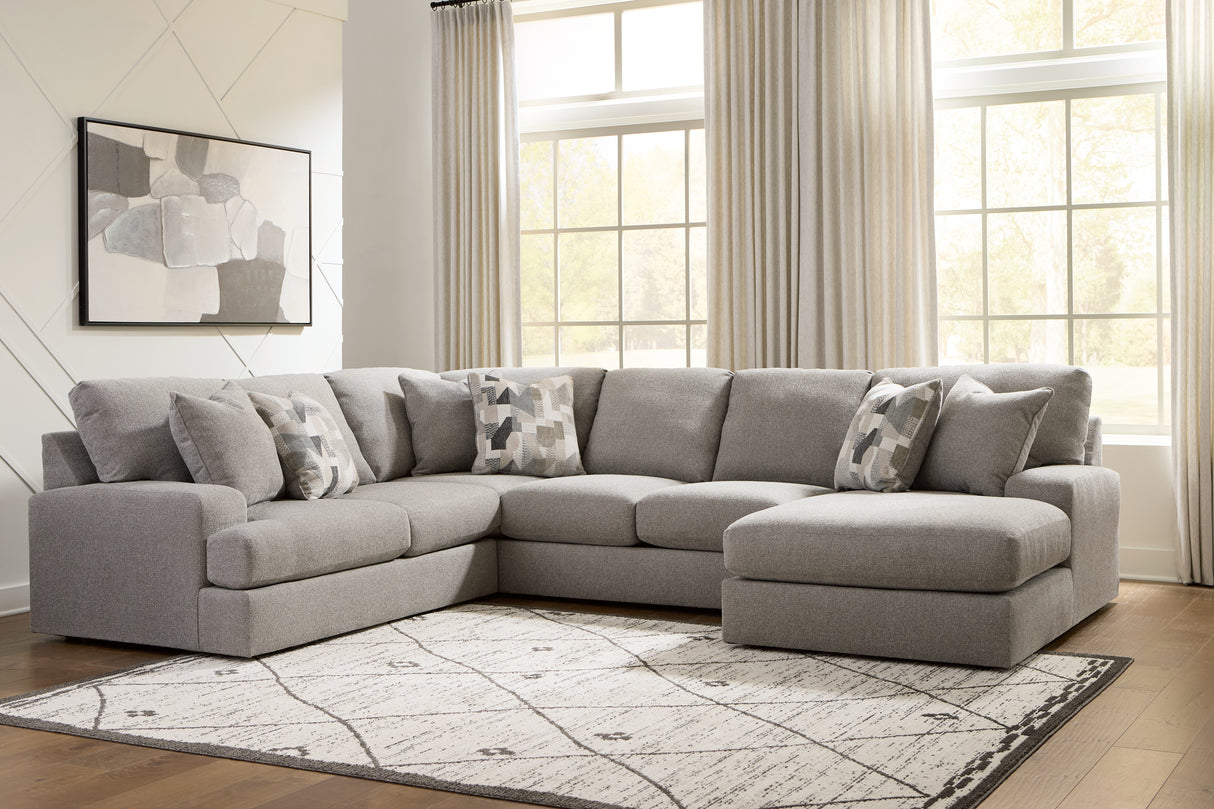 Mega Furniture - Ashley Furniture - Lindon Sectional - 3-Piece Sectional with Chaise - 84704S4