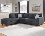 Mega Furniture - Ashley Furniture - Altari Sectional - RAF 2-Piece Sectional with Chaise / Slate - 87213S1