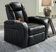 Mega Furniture - Ashley Furniture - Caveman Den Living Room - PWR REC Loveseat/CON/ADJ HDRST / Midnight - 9070318