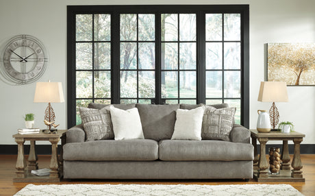 Mega Furniture - Ashley Furniture - Soletren Living Room - Chair and a Half / Ash - 9510323
