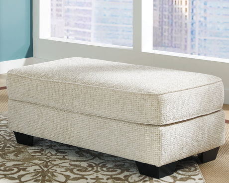 Mega Furniture - Ashley Furniture - Monaghan Living Room - Ottoman / Sandstone - 9620514