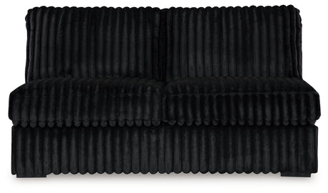 Mega Furniture - Ashley Furniture - Midnight-Madness 4-Piece Sectional - 4-Piece Sectional / Onyx - 98103U11