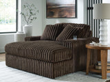 Mega Furniture - Ashley Furniture - Midnight-Madness Living Room - Oversized Chaise / Chocolate - 9810415