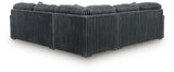 Mega Furniture - Ashley Furniture - Midnight-Madness Sectional - LAF 3-Piece Sectional / Gunmetal - 98105S5