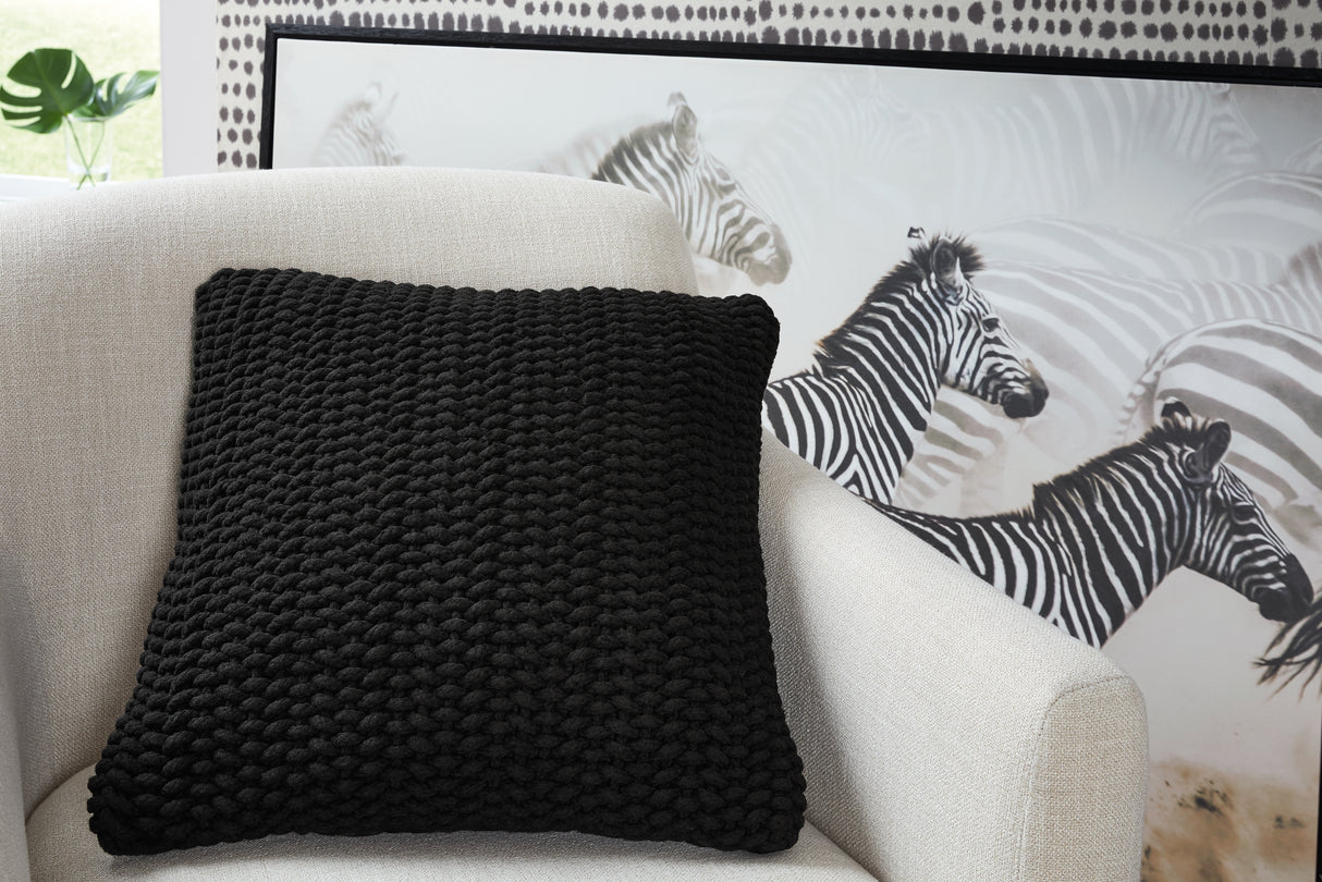 Mega Furniture - Ashley Furniture - Renemore Pillows - Pillow (4/CS) / Black - A1000475
