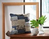 Mega Furniture - Ashley Furniture - Gibbend Pillows - Pillow (4/CS) / Blue/Gray/White - A1000926