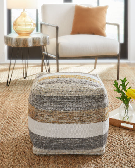 Mega Furniture - Ashley Furniture - Josalind Pouf - Pouf / Multi - A1000935