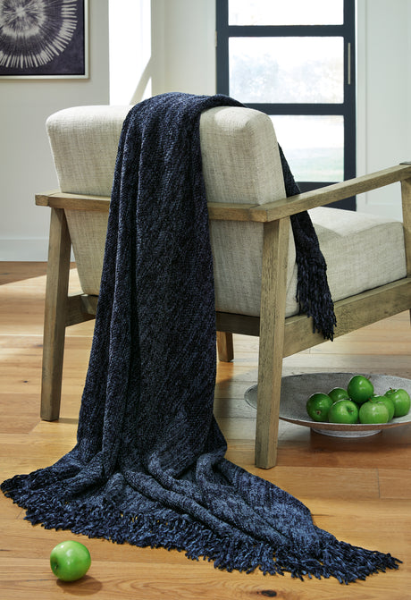 Mega Furniture - Ashley Furniture - Tamish Throw (Set of 3) - Throw (3/CS) / Blue - A1001022