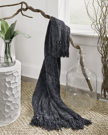 Mega Furniture - Ashley Furniture - Tamish Throw (Set of 3) - Throw (3/CS) / Black - A1001027