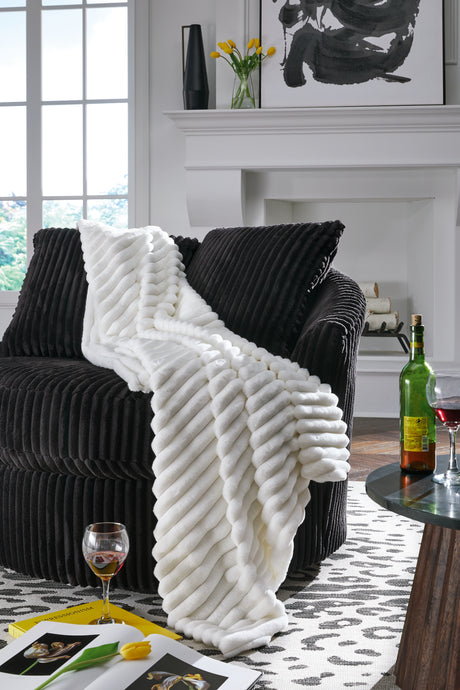 Mega Furniture - Ashley Furniture - Alsonwell Throw (Set of 3) - Throw (3/CS) / White - A1001080