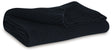 Mega Furniture - Ashley Furniture - Gayelery Throw (Set of 3) - Throw (3/CS) / Black - A1001086