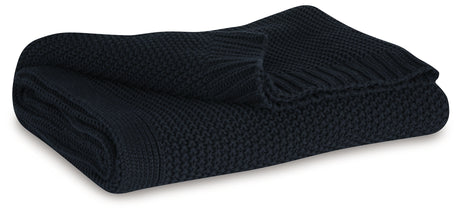 Mega Furniture - Ashley Furniture - Gayelery Throw (Set of 3) - Throw (3/CS) / Black - A1001086