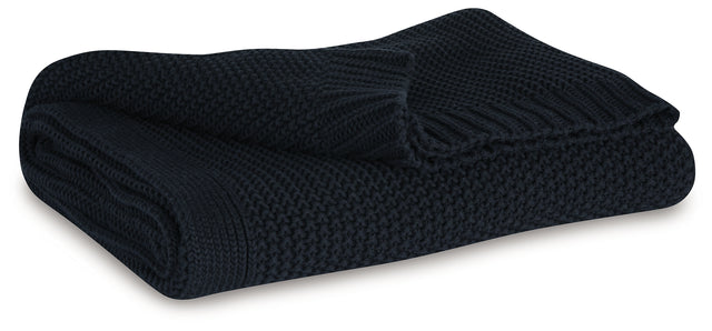 Mega Furniture - Ashley Furniture - Gayelery Throw (Set of 3) - Throw (3/CS) / Black - A1001086