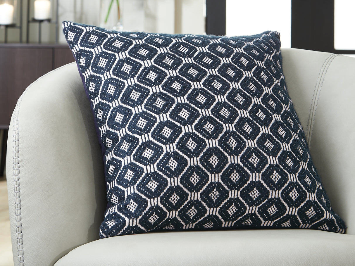 Mega Furniture - Ashley Furniture - Abra Pillows - Pillow (4/CS) / Black/Ivory - A1001109