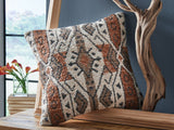 Mega Furniture - Ashley Furniture - Kierenworth Pillows - Pillow (4/CS) / Sienna/Ivory/Black - A1001110
