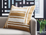 Mega Furniture - Ashley Furniture - Darrman Pillows - Pillow (4/CS) / Ochre/Ivory - A1001116