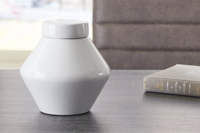 Mega Furniture - Ashley Furniture - Domina Jar - Jar / White - A2000484J