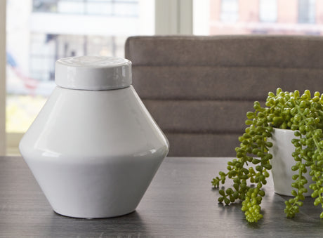 Mega Furniture - Ashley Furniture - Domina Jar (Set of 2) - Jar (2/CS) / White - A2000485