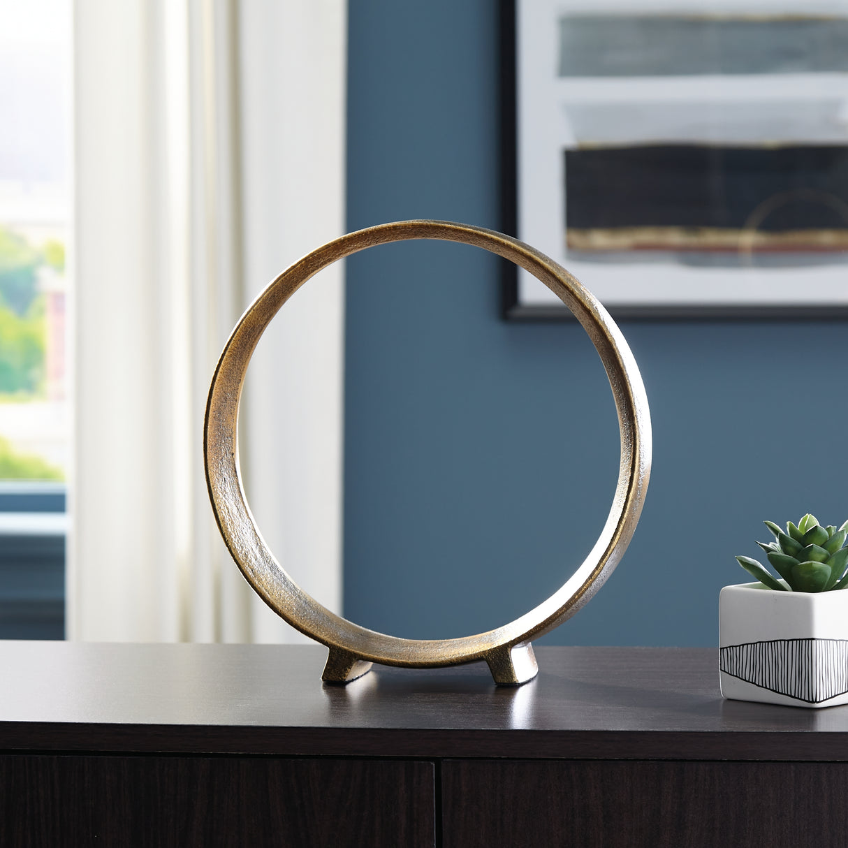 Mega Furniture - Ashley Furniture - Ryandale Sculpture - Sculpture / Antique Brass Finish - A2000499S