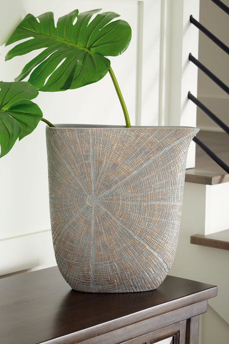 Mega Furniture - Ashley Furniture - Ardenley Vase - Vase (2/CS) / Antique Gold Finish - A2000608